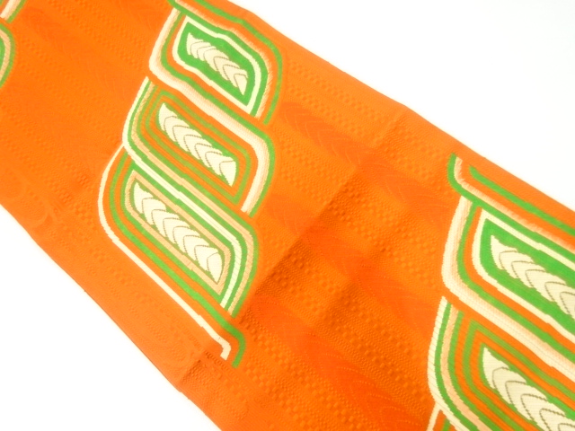 JAPANESE NAGOYA OBI / CHIKUZEN HAKATA / WOVEN ABSTRACT
